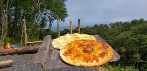 ついにピザ窯完成！！！＠海の見える命の森