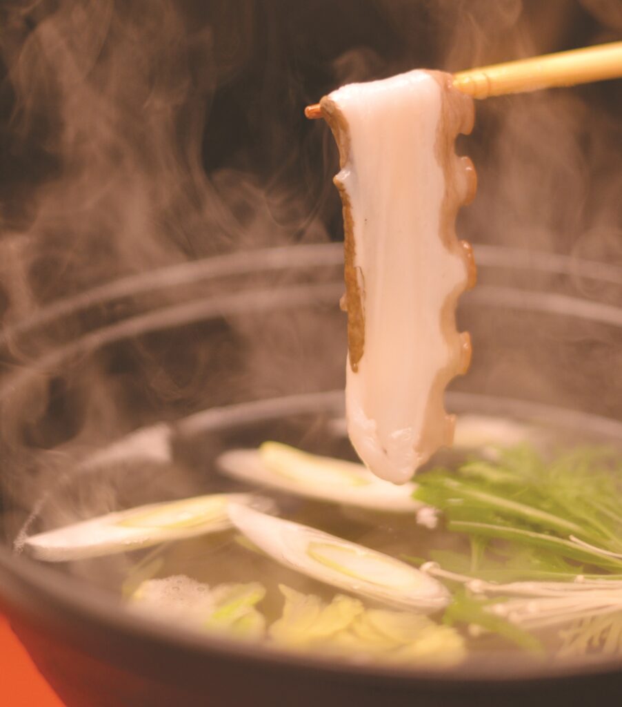 【志津川タコしゃぶプラン】鮑を食べているグルメなたこをしゃぶしゃぶ♪もちろん鮑の踊り焼付海鮮御膳も!