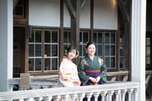 【ハイカラさんプラン（袴レンタル・着付け付）】レトロ袴体験＆写真撮影☆レイトチェックアウト付