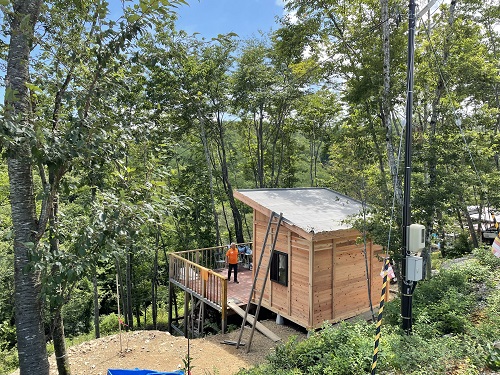 海の見える命の森・小屋が遂に完成！