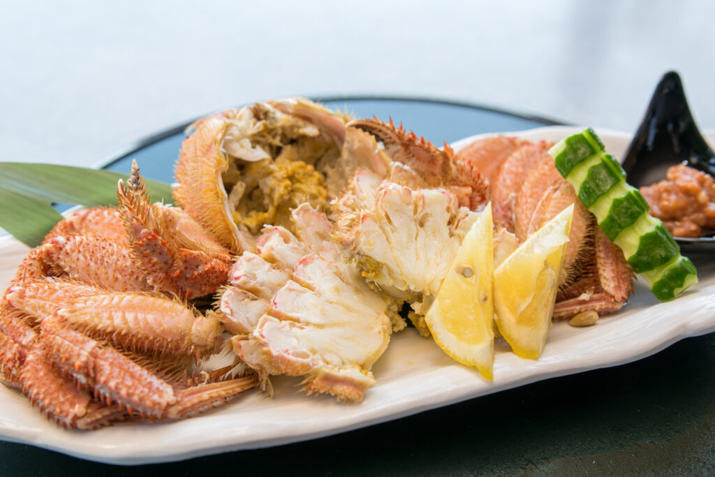 （公式サイト限定価格）4／24まで限定【鮑の踊り焼と三陸産毛ガニを味わう贅沢温泉宿泊プラン】