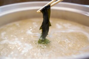 朝食バイキングでわかめしゃぶしゃぶが楽しめます!!